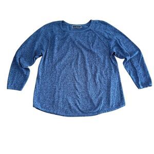 Karen Scott Women's Blue Long Sleeve Sweater